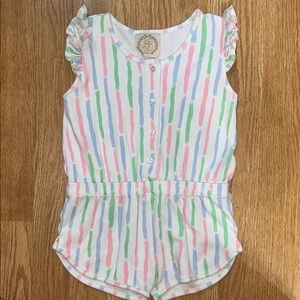 TBBC Colorful Striped Sleeveless Romper